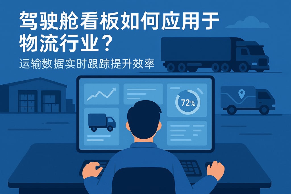 驾驶舱看板在物流行业如何应用？运输数据实时跟踪提升效率