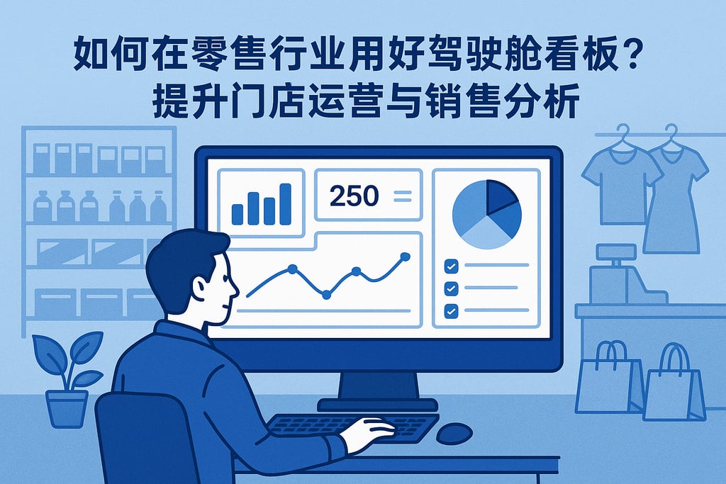 驾驶舱看板在零售行业怎么用？提升门店运营与销售分析