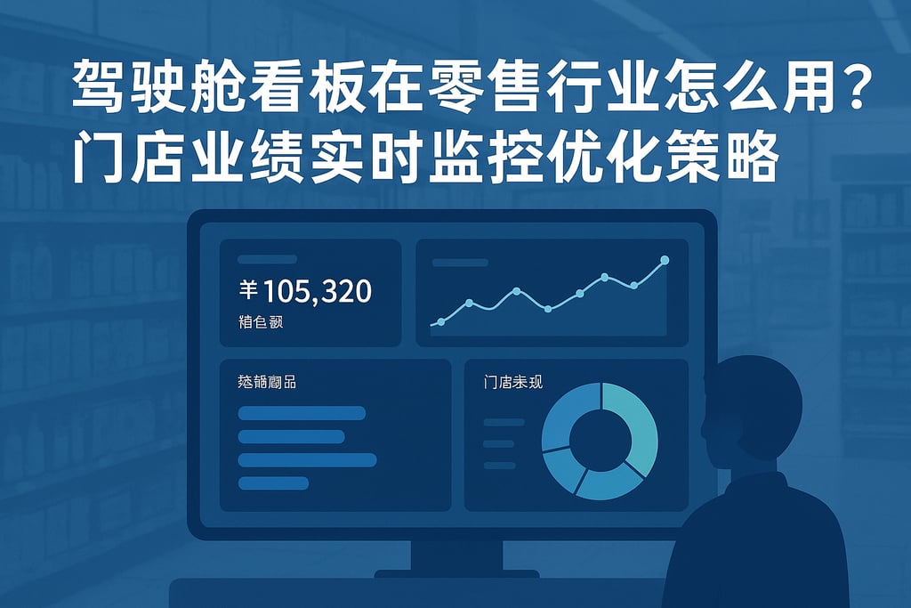 驾驶舱看板在零售行业怎么用？门店业绩实时监控优化策略