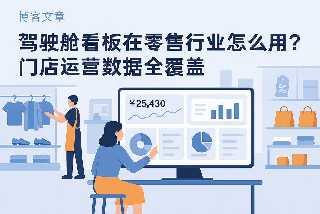 驾驶舱看板在零售行业怎么用？门店运营数据全覆盖