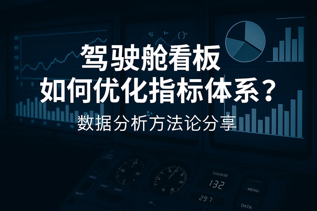 驾驶舱看板如何优化指标体系？数据分析方法论分享