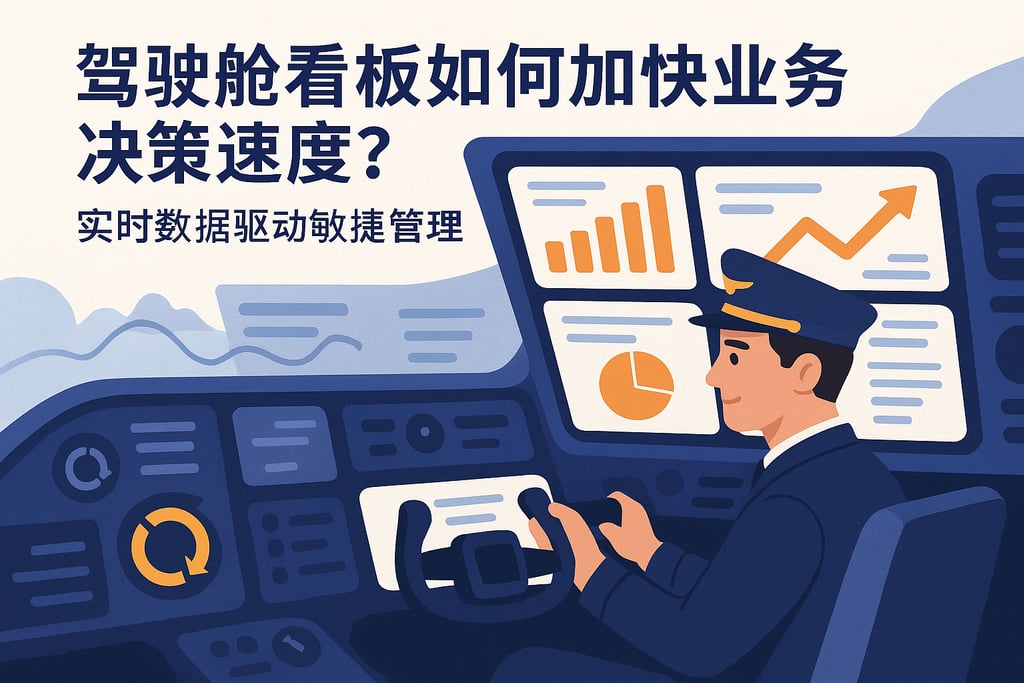 驾驶舱看板如何加快业务决策速度？实时数据驱动敏捷管理