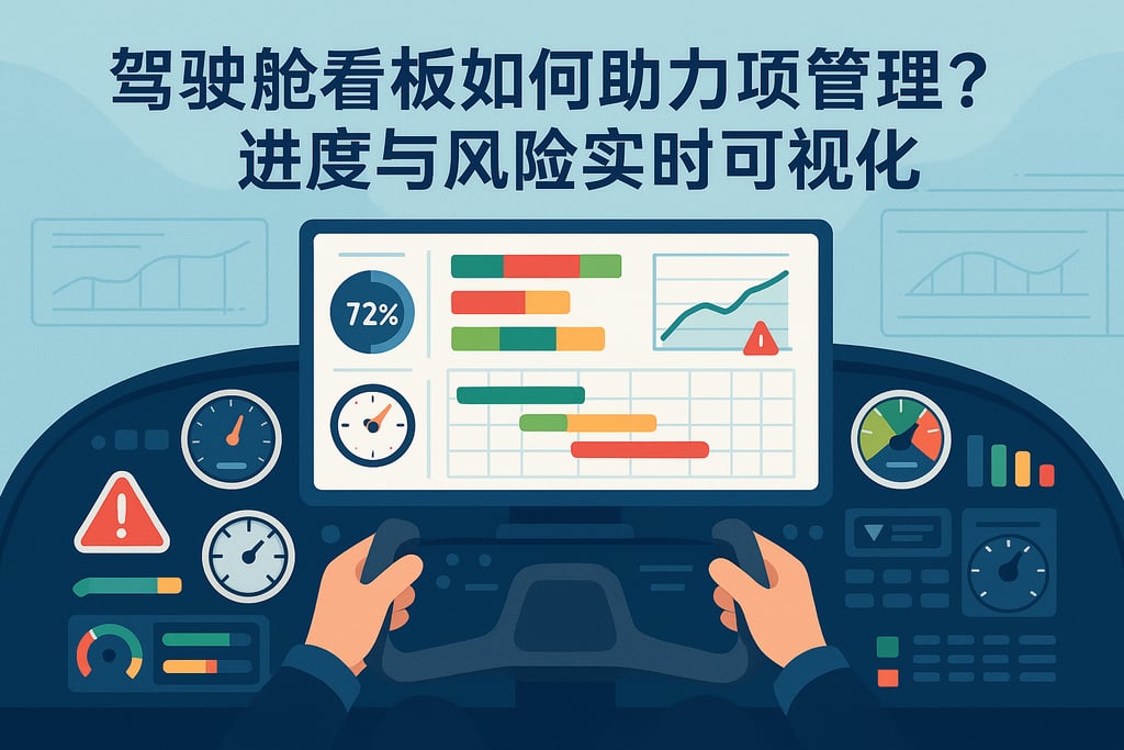 驾驶舱看板如何助力项目管理？进度与风险实时可视化