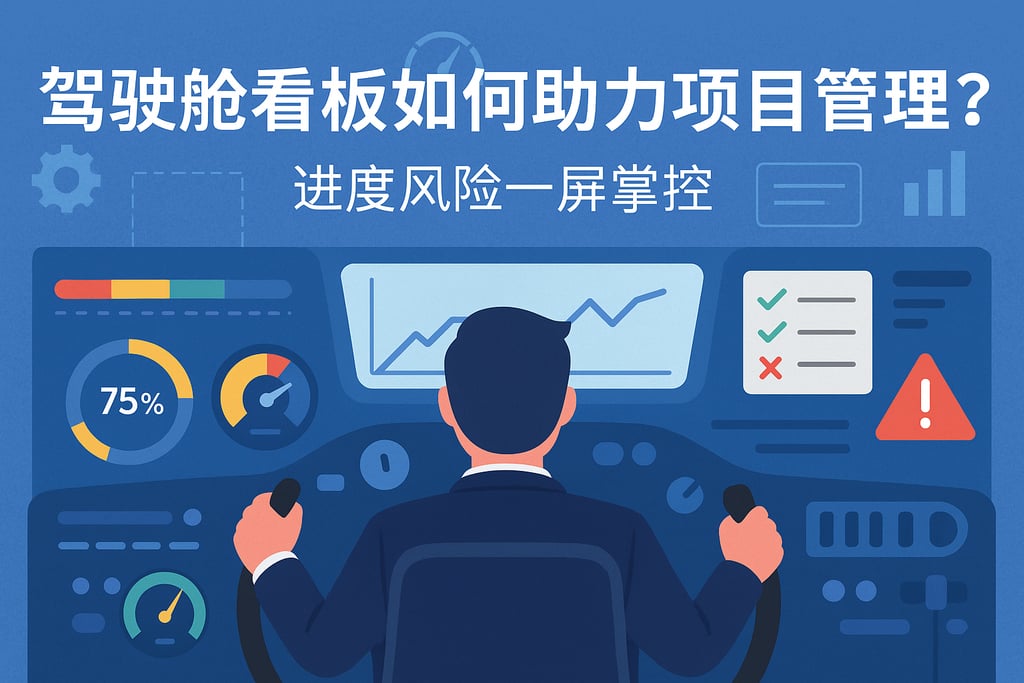 驾驶舱看板如何助力项目管理？进度风险一屏掌控