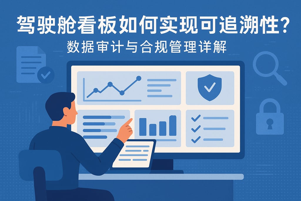 驾驶舱看板如何实现可追溯性？数据审计与合规管理详解