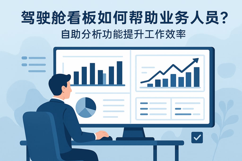 驾驶舱看板如何帮助业务人员？自助分析功能提升工作效率
