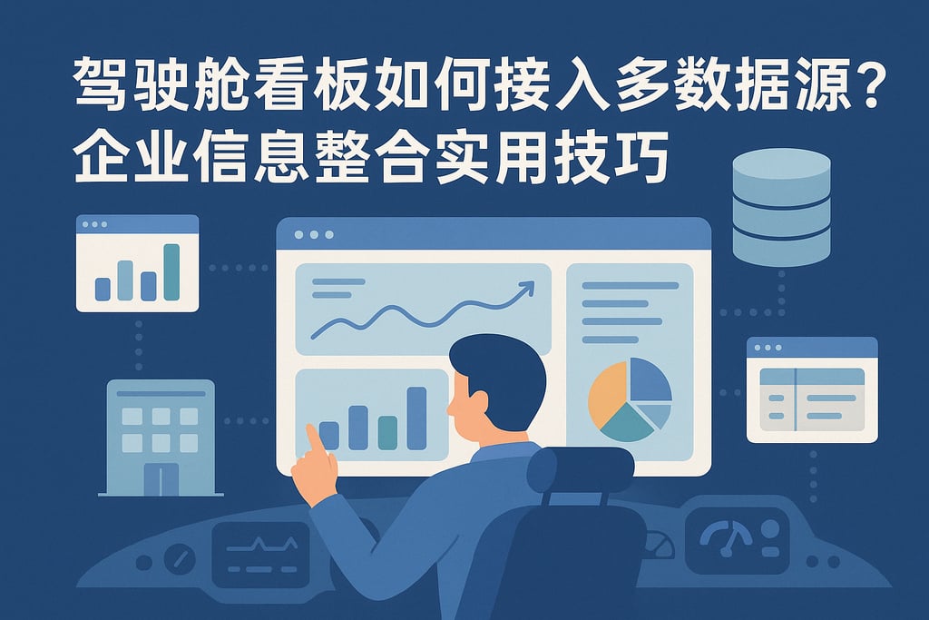 驾驶舱看板如何接入多数据源？企业信息整合实用技巧
