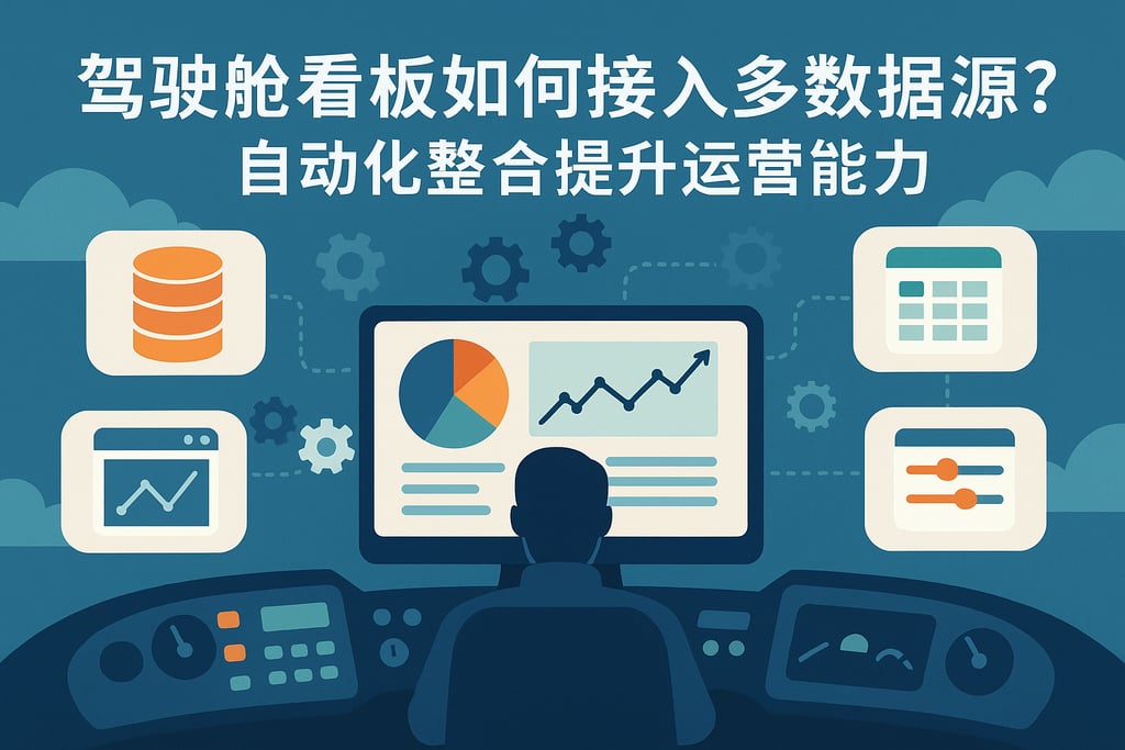 驾驶舱看板如何接入多数据源？自动化整合提升运营能力