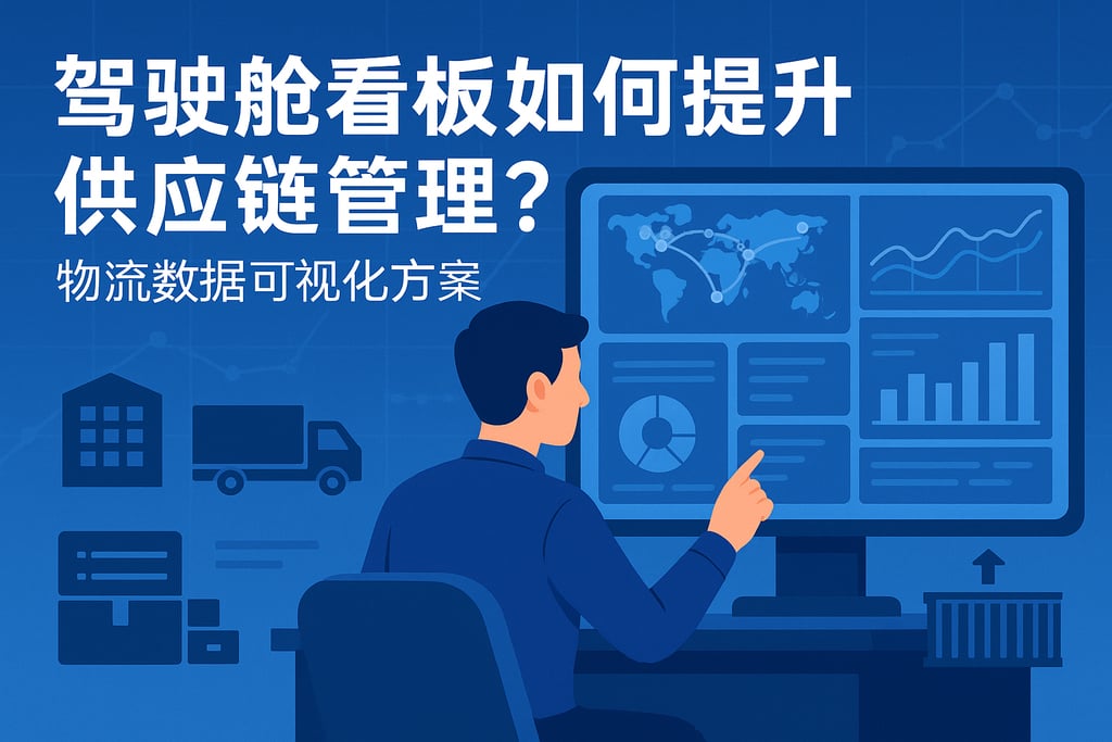 驾驶舱看板如何提升供应链管理？物流数据可视化方案