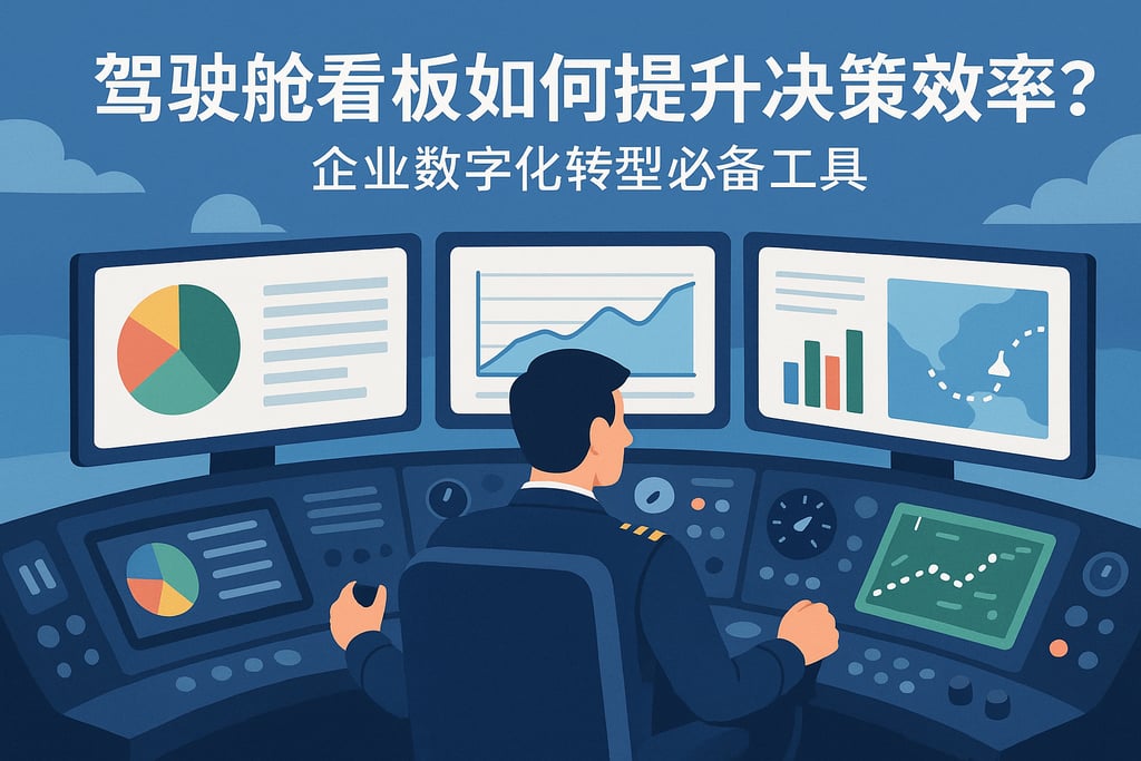 驾驶舱看板如何提升决策效率？企业数字化转型必备工具