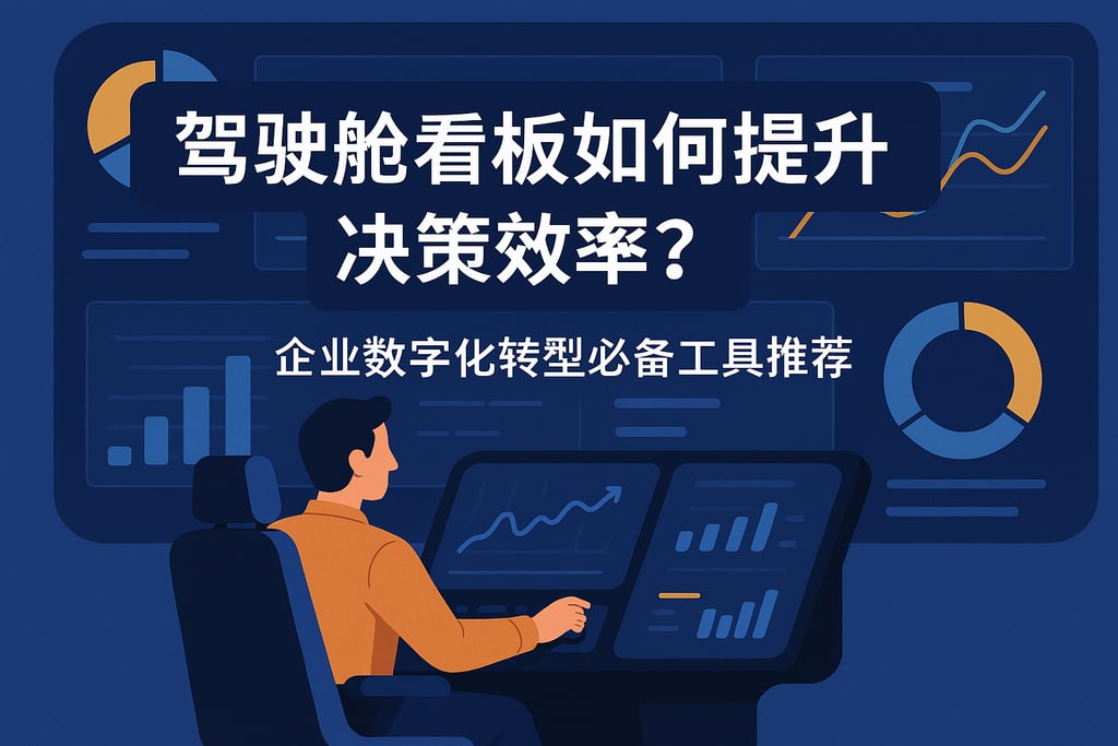 驾驶舱看板如何提升决策效率？企业数字化转型必备工具推荐