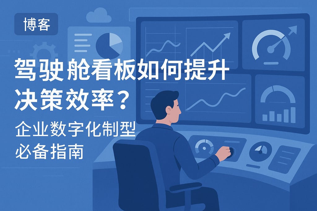 驾驶舱看板如何提升决策效率？企业数字化转型必备指南
