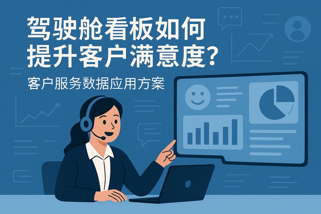 驾驶舱看板如何提升客户满意度？客户服务数据应用方案