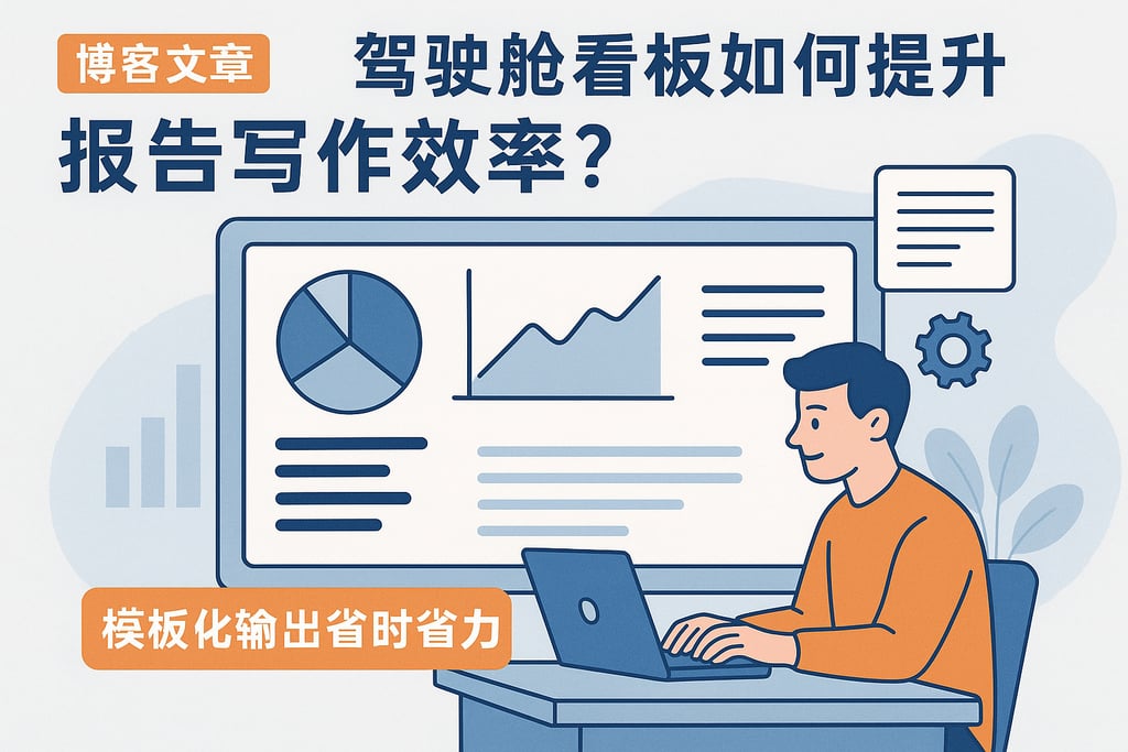 驾驶舱看板如何提升报告写作效率？模板化输出省时省力