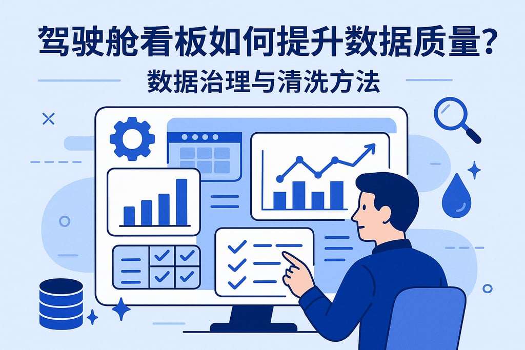 驾驶舱看板如何提升数据质量？数据治理与清洗方法