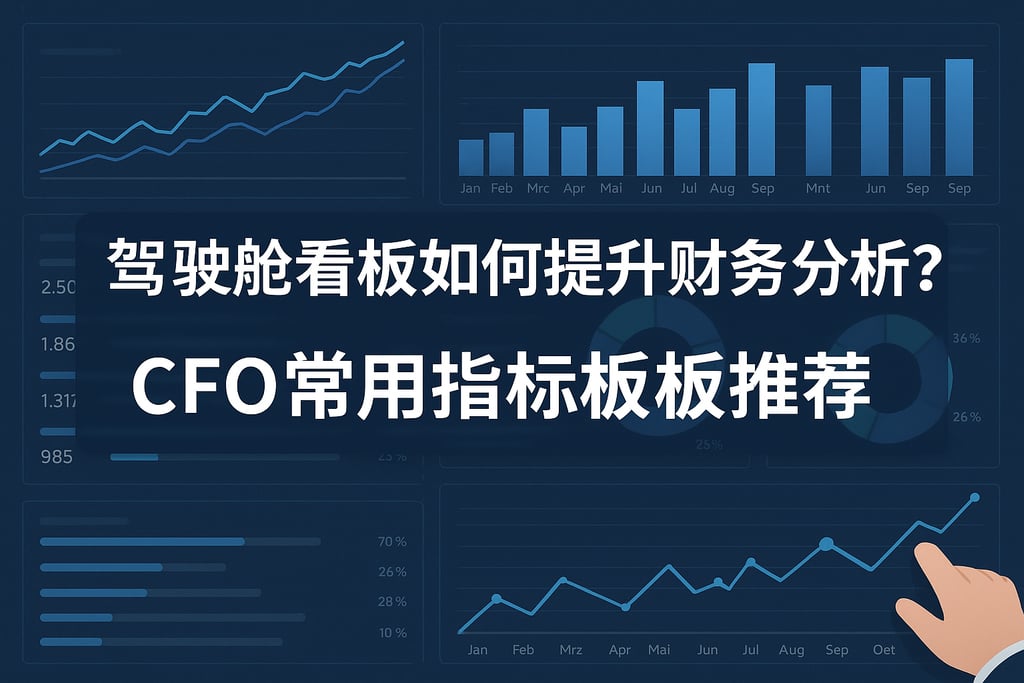 驾驶舱看板如何提升财务分析？CFO常用指标模板推荐