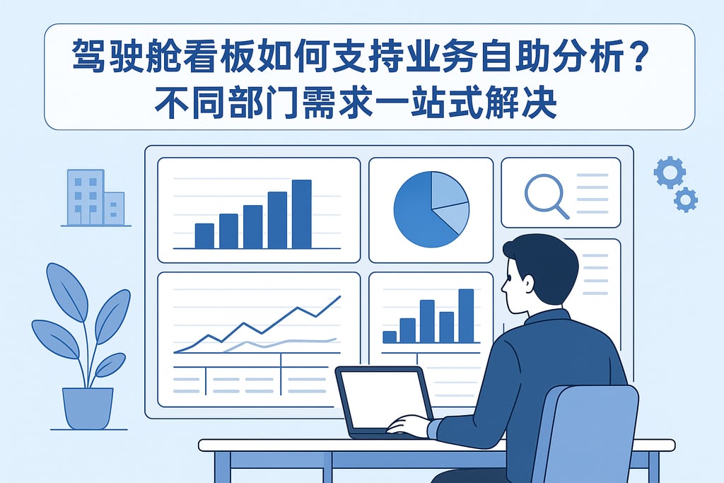 驾驶舱看板如何支持业务自助分析？不同部门需求一站式解决