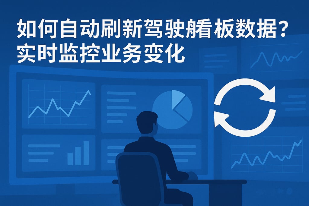 驾驶舱看板如何自动刷新数据？实时监控业务变化