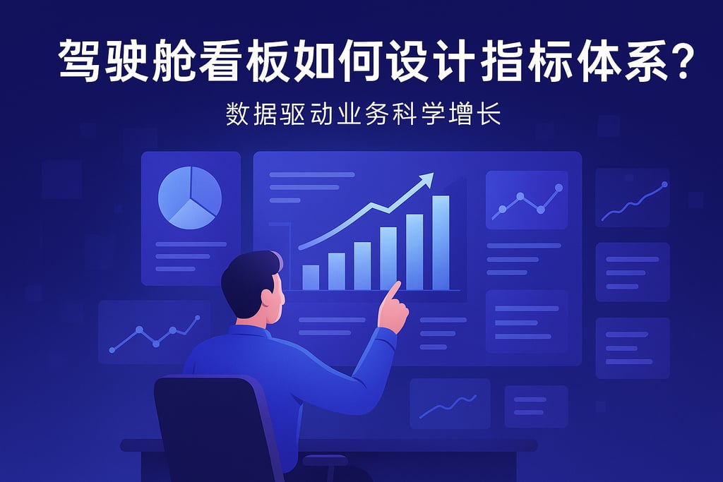 驾驶舱看板如何设计指标体系？数据驱动业务科学增长