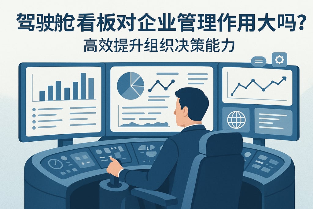 驾驶舱看板对企业管理作用大吗？高效提升组织决策能力