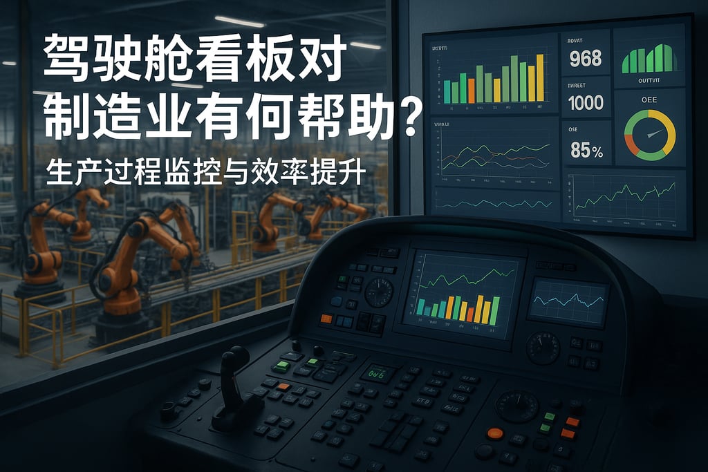 驾驶舱看板对制造业有何帮助？生产过程监控与效率提升