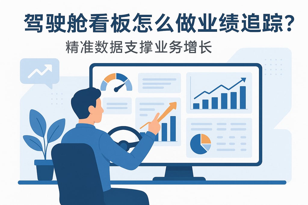 驾驶舱看板怎么做业绩追踪？精准数据支撑业务增长