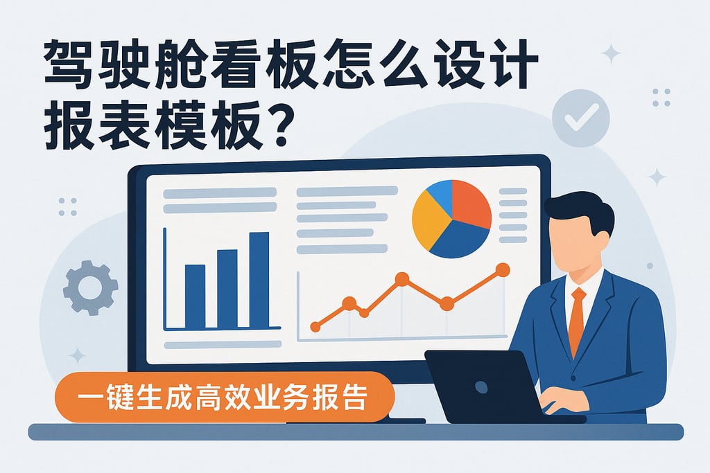 驾驶舱看板怎么设计报表模板？一键生成高效业务报告