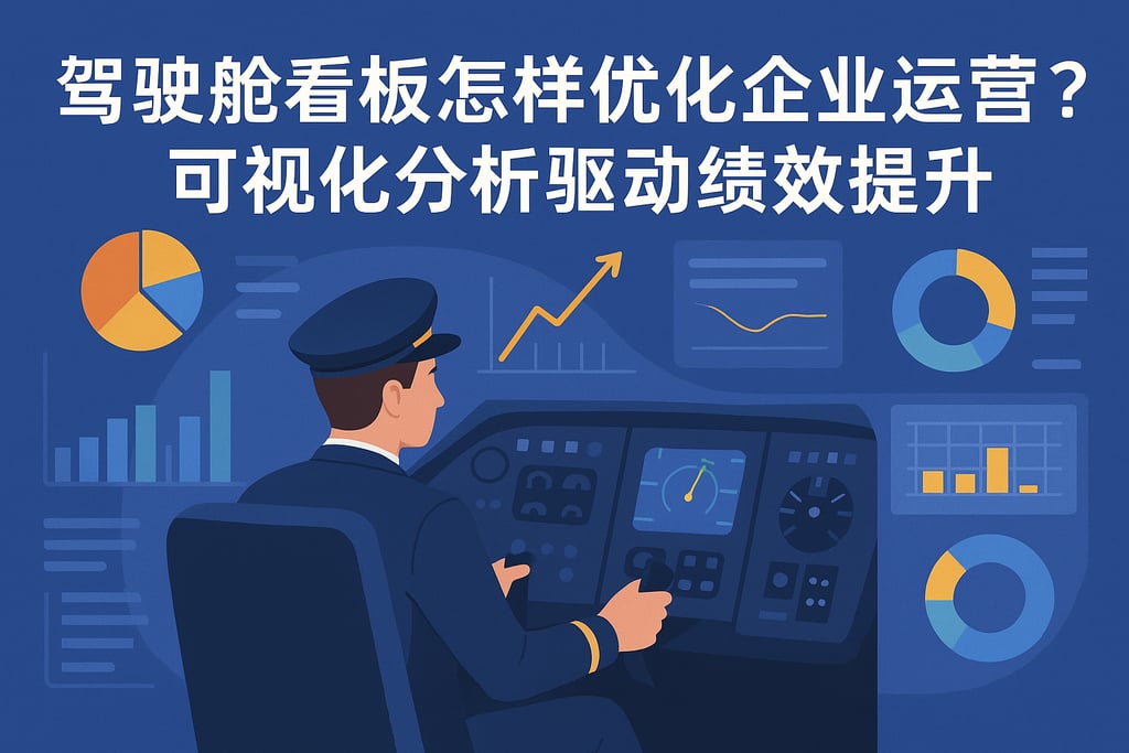 驾驶舱看板怎样优化企业运营？可视化分析驱动绩效提升