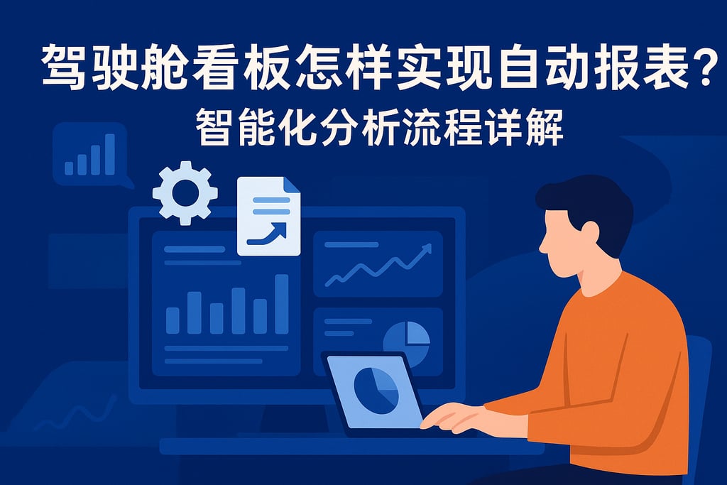 驾驶舱看板怎样实现自动报表？智能化分析流程详解