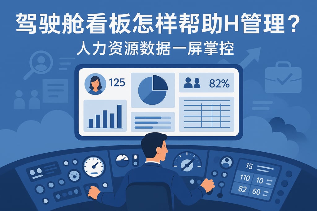 驾驶舱看板怎样帮助HR管理？人力资源数据一屏掌控