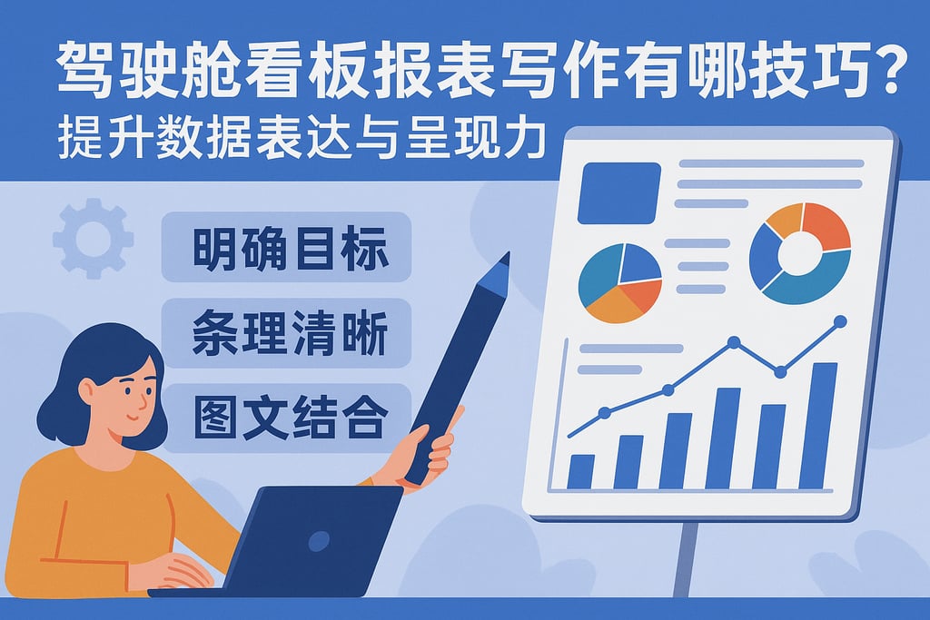 驾驶舱看板报表写作有哪些技巧？提升数据表达与呈现力