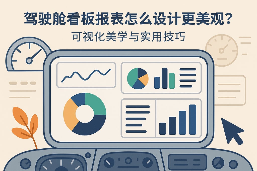 驾驶舱看板报表怎么设计更美观？可视化美学与实用技巧
