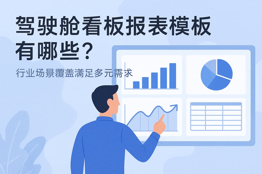 驾驶舱看板报表模板有哪些？行业场景覆盖满足多元需求