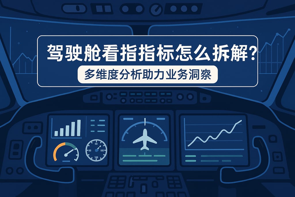 驾驶舱看板指标怎么拆解？多维度分析助力业务洞察