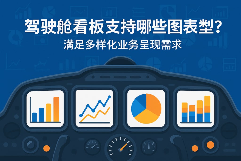 驾驶舱看板支持哪些图表类型？满足多样化业务呈现需求