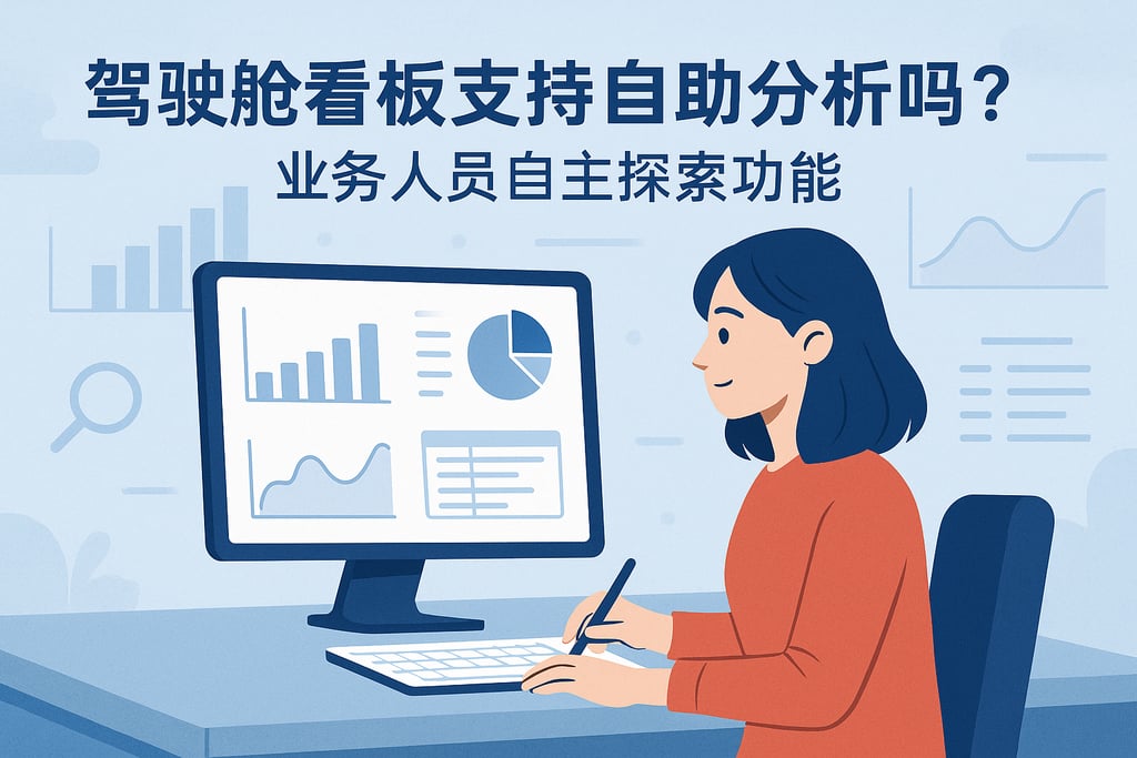驾驶舱看板支持自助分析吗？业务人员自主探索功能