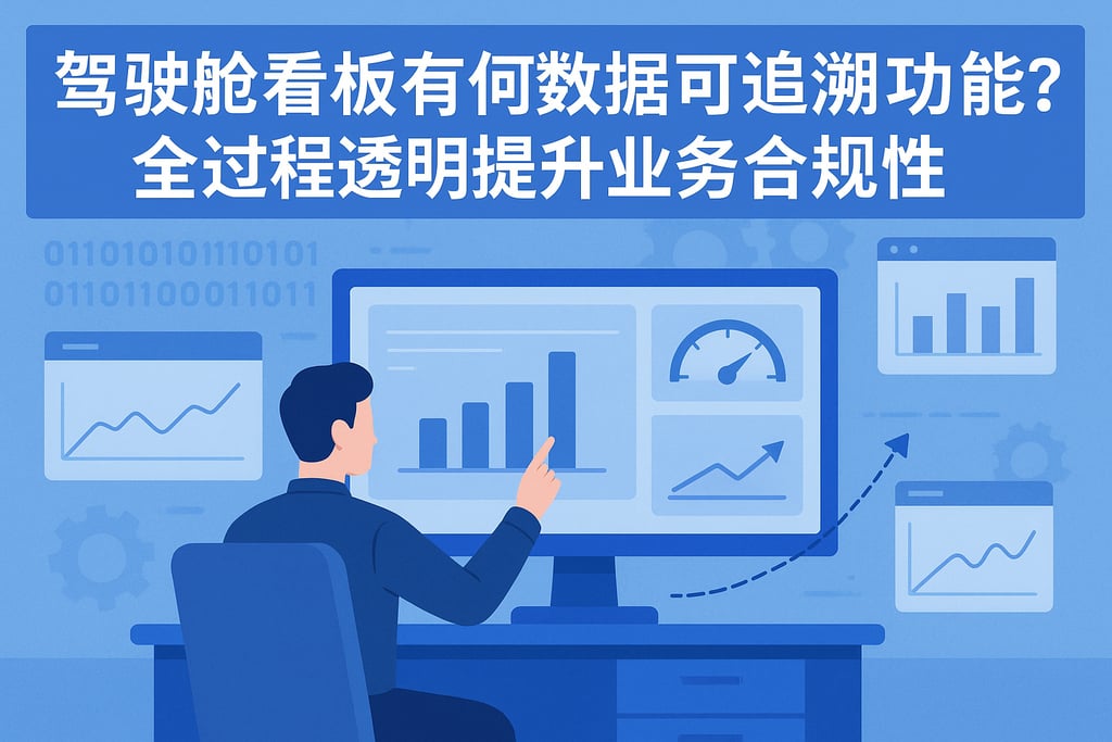 驾驶舱看板有何数据可追溯功能？全过程透明提升业务合规性