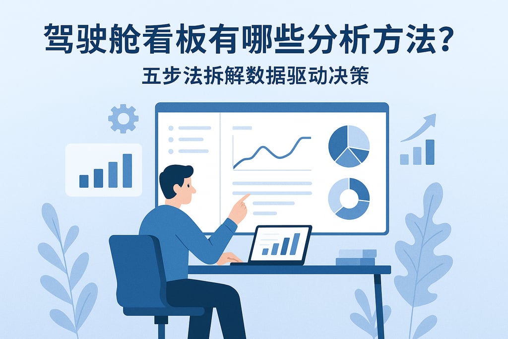 驾驶舱看板有哪些分析方法？五步法拆解数据驱动决策