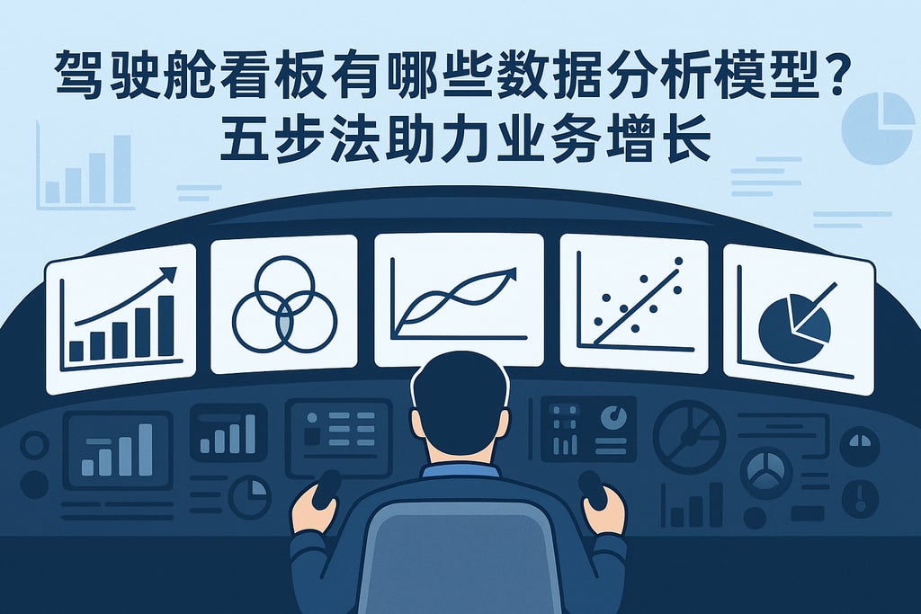 驾驶舱看板有哪些数据分析模型？五步法助力业务增长