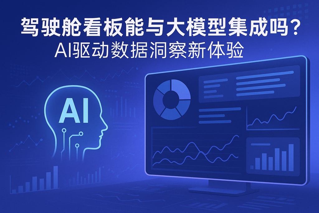 驾驶舱看板能与大模型集成吗？AI驱动数据洞察新体验