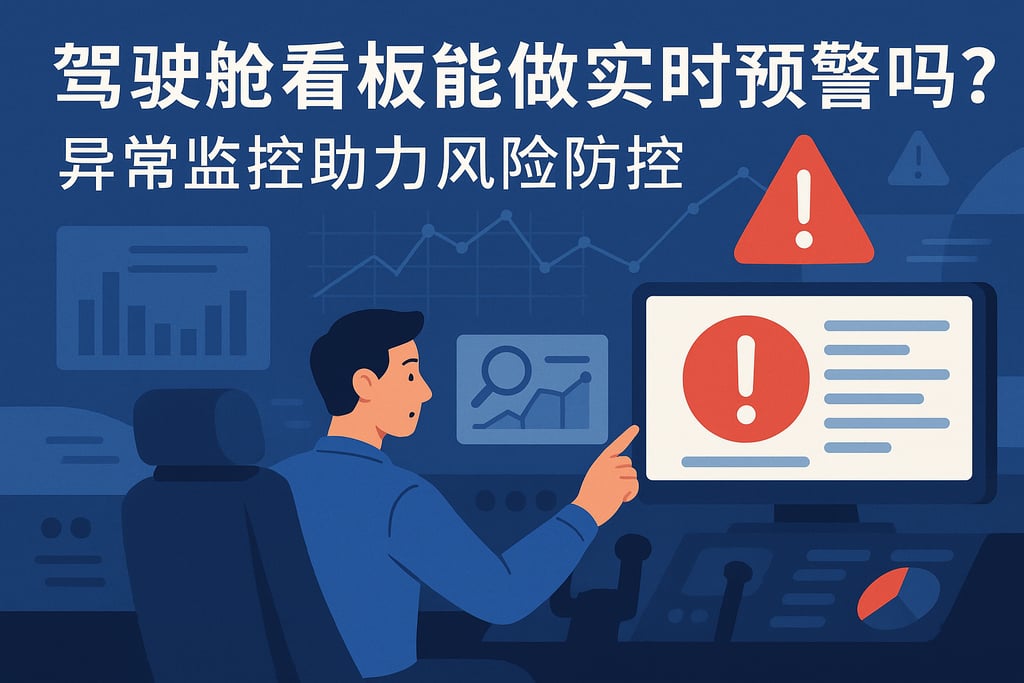 驾驶舱看板能做实时预警吗？异常监控助力风险防控