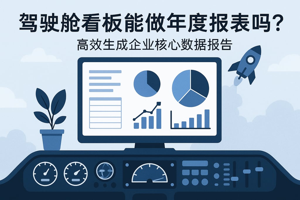驾驶舱看板能做年度报表吗？高效生成企业核心数据报告