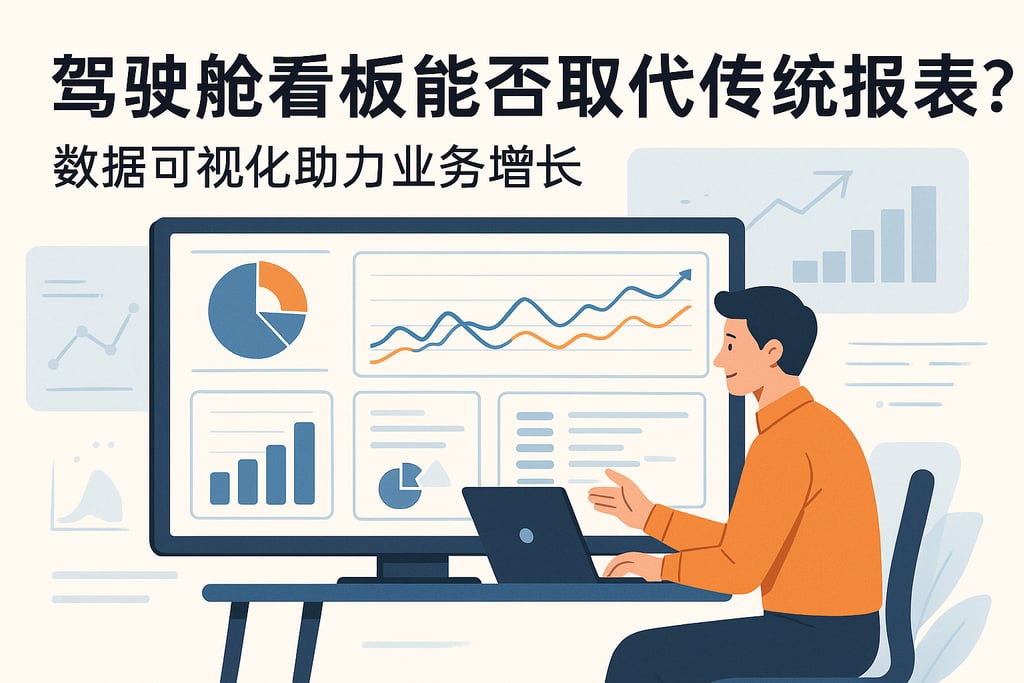 驾驶舱看板能否取代传统报表？数据可视化助力业务增长