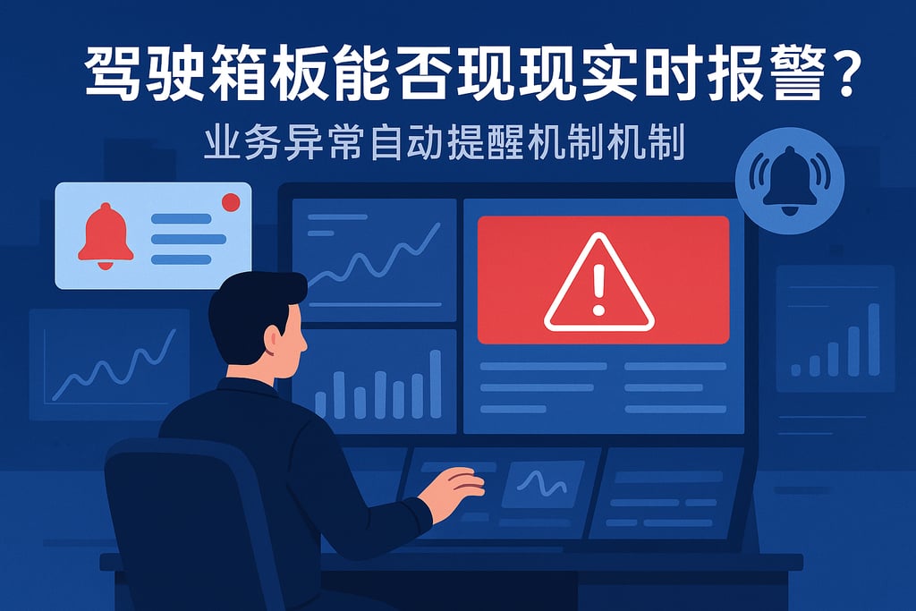 驾驶舱看板能否实现实时预警？业务异常自动提醒机制