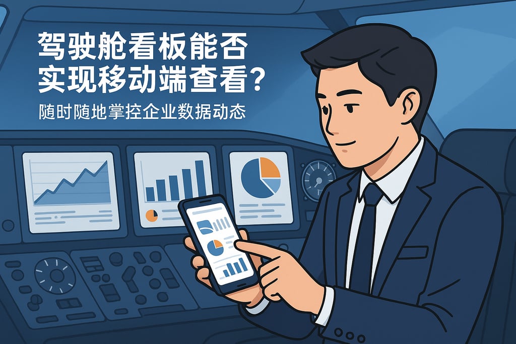 驾驶舱看板能否实现移动端查看？随时随地掌控企业数据动态