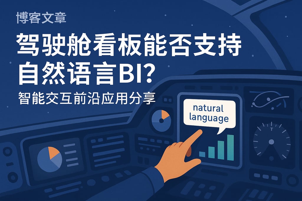 驾驶舱看板能否支持自然语言BI？智能交互前沿应用分享