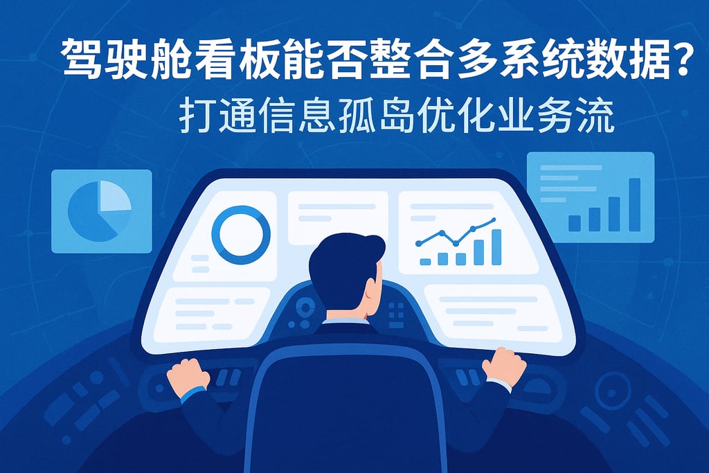 驾驶舱看板能否整合多系统数据？打通信息孤岛优化业务流