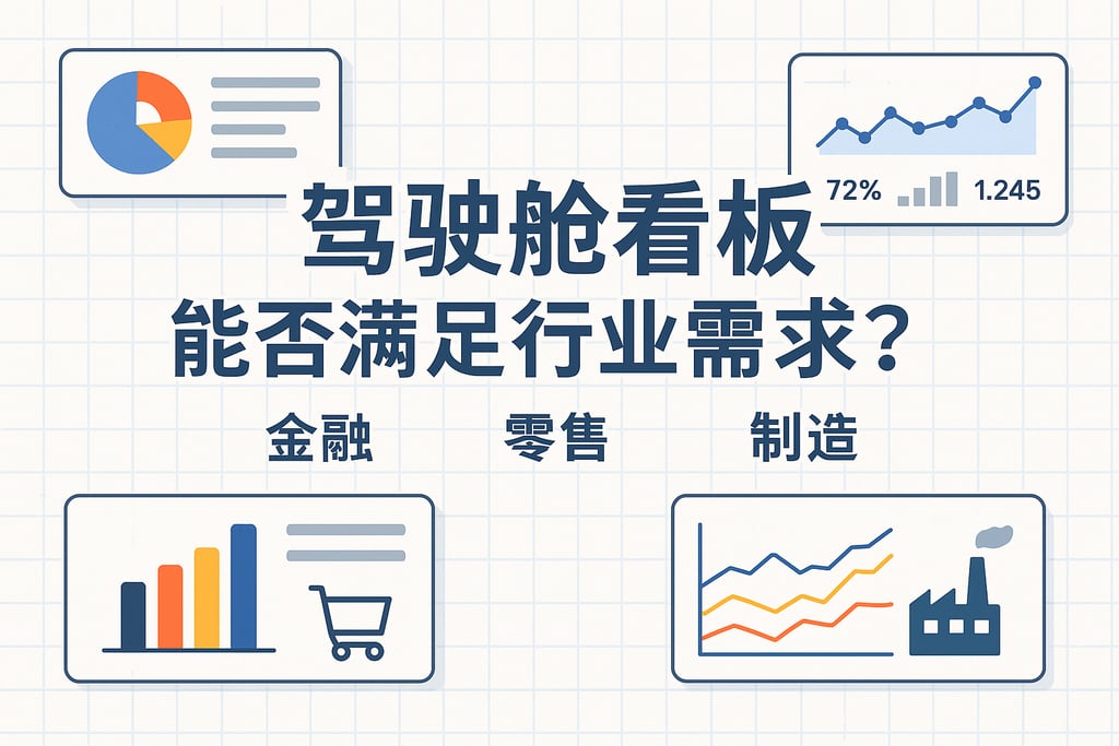 驾驶舱看板能否满足行业需求？金融、零售、制造全覆盖