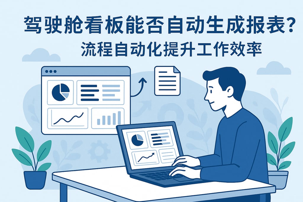 驾驶舱看板能否自动生成报表？流程自动化提升工作效率