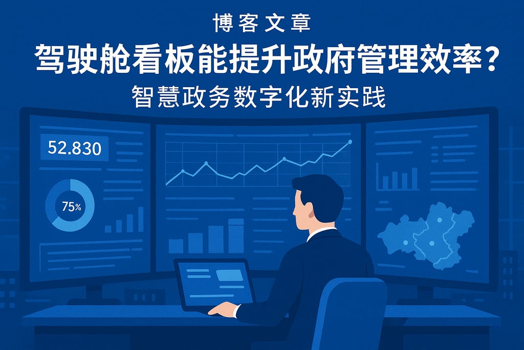 驾驶舱看板能提升政府管理效率吗？智慧政务数字化新实践